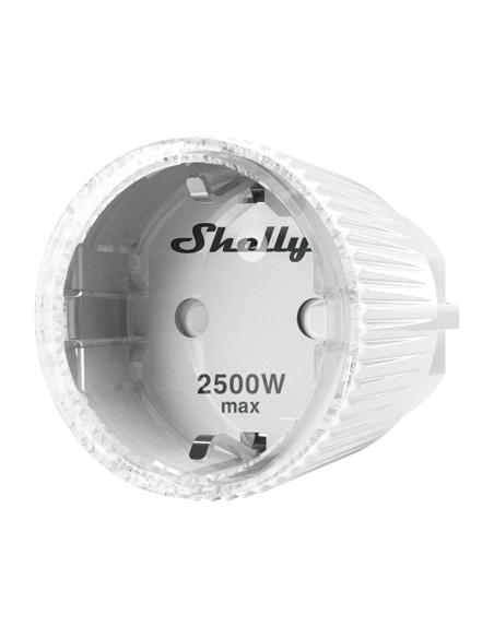 Shelly Адаптер Smart за контакт 1х Шуко 12A с мерител Shelly Plug