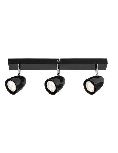 RABALUX Perico, indoor ceiling lamp, black metal lamp with black