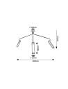 Rabalux Senobia Плафон IP20 GU10 3x MAX 35W K 73039 - 5