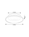 Rabalux Veller Плафон IP20 LED 36W 3000,4000,6000K 71047 - 7