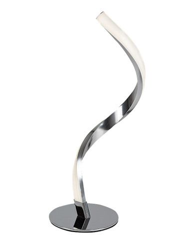 RABALUX Azula, indoor S shape table lamp, chrome aluminium lamp 