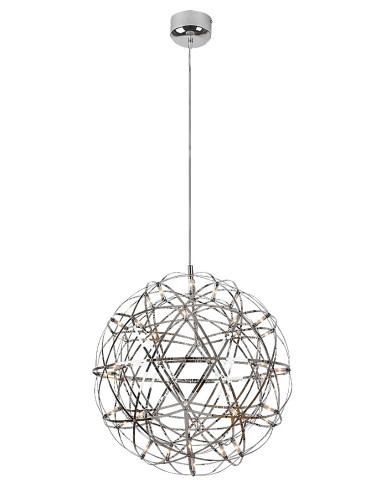 RABALUX Eudora, indoor pendant lamp, chrome stainless steel lamp