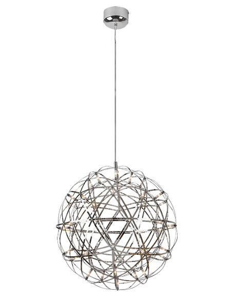 RABALUX Eudora, indoor pendant lamp, chrome stainless steel lamp