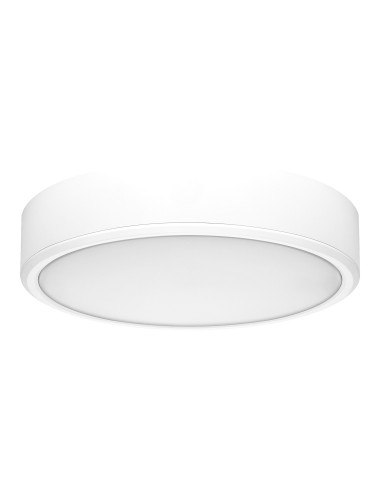 RABALUX Lauri, indoor round white plastic surface mounted lamp, 