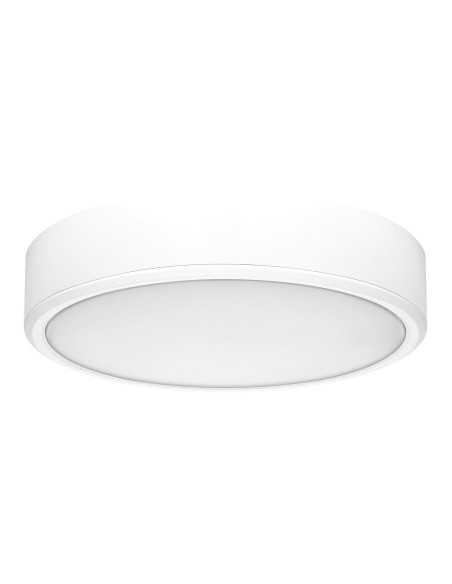 RABALUX Lauri, indoor round white plastic surface mounted lamp, 