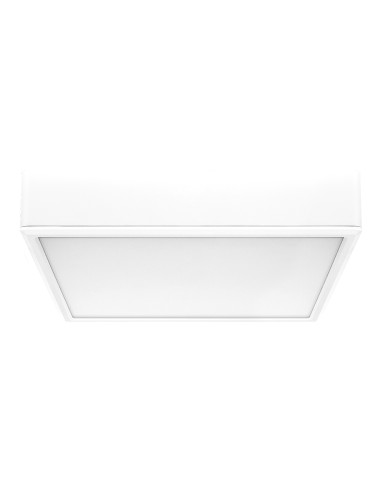 RABALUX Lauri, indoor square white plastic surface mounted lamp,