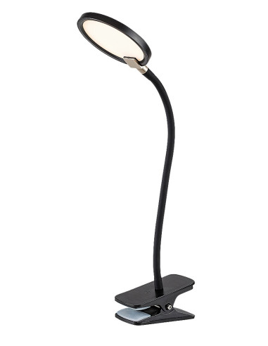 RABALUX Marcin, indoor table lamp, black plastic lamp with white