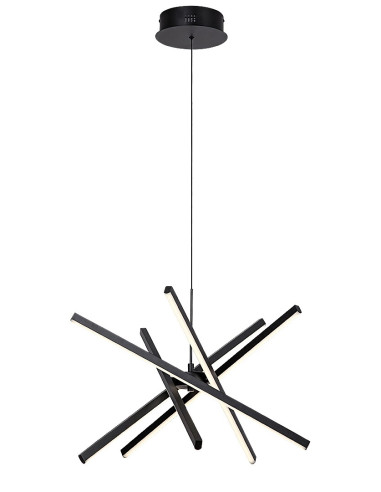 RABALUX Matilde, indoor pendant lamp, black metal lamp with white