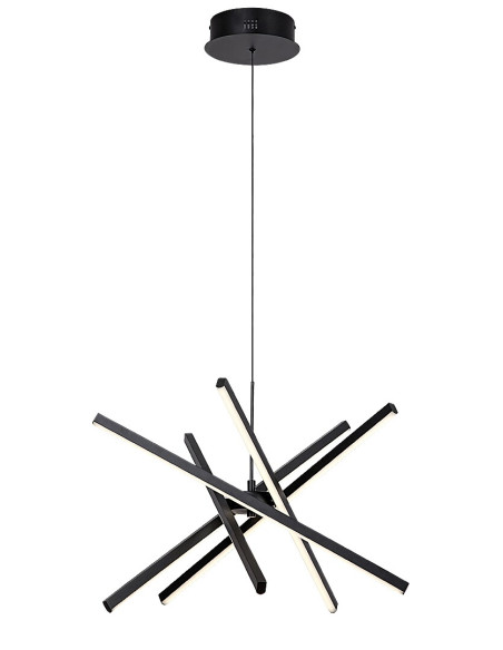 RABALUX Matilde, indoor pendant lamp, black metal lamp with white