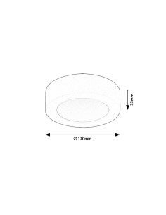 Rabalux Shaun2 Вградени и повърхностно монтирани лампи IP20 LED 7W 3000K 71204 - Цена | LEDs4economy 2