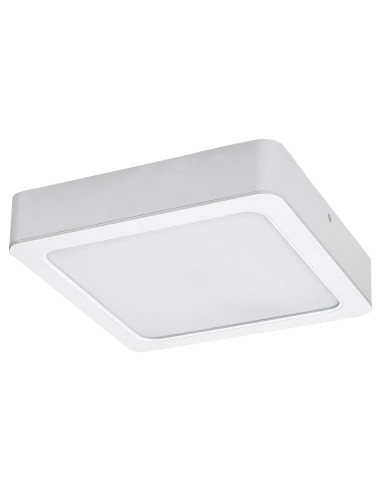 RABALUX Shaun2, indoor square white plastic surface mounted lamp,