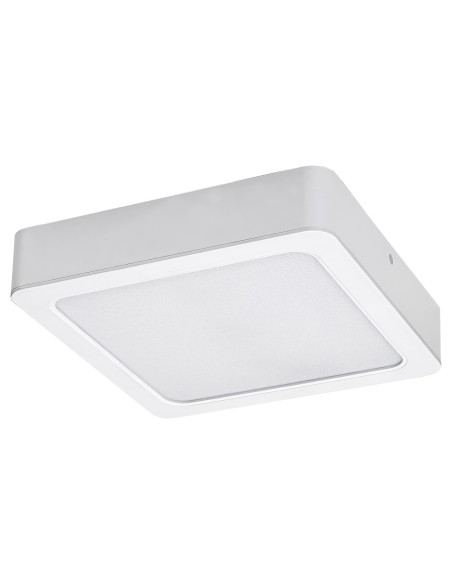 RABALUX Shaun2, indoor square white plastic surface mounted lamp,