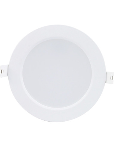 RABALUX Shaun2, indoor round white plastic recessed lamp, 6W, 