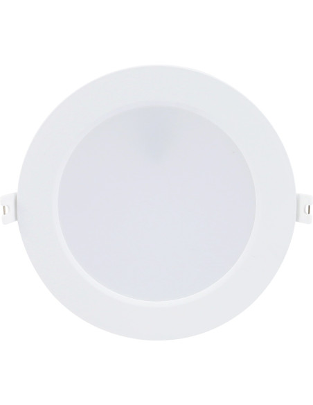 RABALUX Shaun2, indoor round white plastic recessed lamp, 12W, 