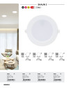 Rabalux Shaun2 Вградени и повърхностно монтирани лампи IP20 LED 12W 3000K 71218 - 5
