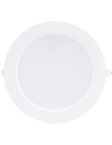 RABALUX Shaun2, indoor round white plastic recessed lamp, 18W, 