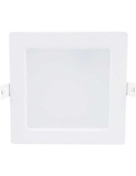 RABALUX Shaun2, indoor square white plastic recessed lamp, 6W, 