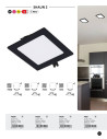 Rabalux Shaun2 Вградени и повърхностно монтирани лампи IP20 LED 3W 3000K 71228 - 5