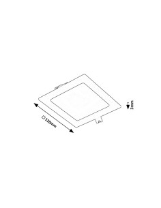 Rabalux Shaun2 Вградени и повърхностно монтирани лампи IP20 LED 6W 3000K 71229 - Цена | LEDs4economy 2