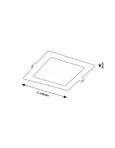 Rabalux Shaun2 Вградени и повърхностно монтирани лампи IP20 LED 12W 3000K 71230 - Цена | LEDs4economy 2