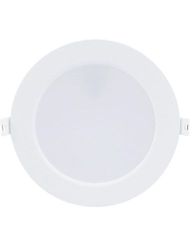 RABALUX Shaun2, indoor round white plastic recessed lamp, 12W, 