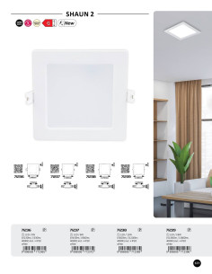 Rabalux Shaun2 Вградени и повърхностно монтирани лампи IP20 LED 6W 4000K 71237 - Цена | LEDs4economy 2