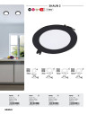 Rabalux Shaun2 Вградени и повърхностно монтирани лампи IP20 LED 6W 4000K 71241 - 6