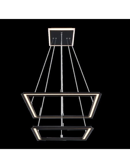 RABALUX Sidona, indoor pendant lamp, black metal lamp with white