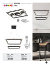 Rabalux Sidona Висящи осветителни тела IP20 LED 48W 3000 72243 - 6
