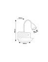 Rabalux Tacito Аплик IP20 GU10 1X MAX 25W K 71089 - 6
