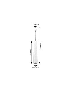 Rabalux Senobia Висящи осветителни тела IP20 GU10 1X MAX 5W K 73036 - Цена | LEDs4economy 2