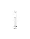 Rabalux Senobia Висящи осветителни тела IP20 GU10 1X MAX 5W K 73036