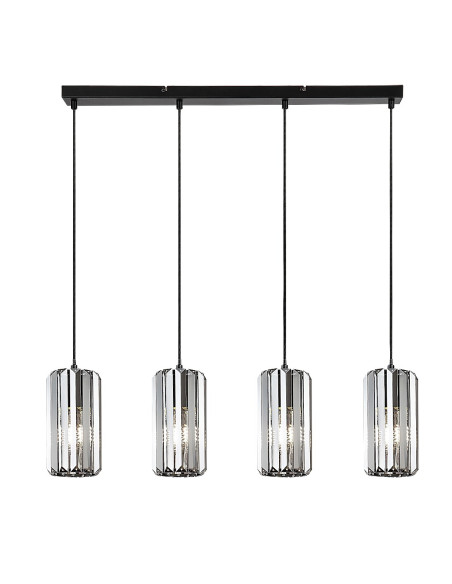 RABALUX Veness, indoor pendant lamp, matte black metal lamp with