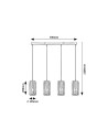 Rabalux Veness Висящи осветителни тела IP20 E27 4x MAX 40W K 72256 - 4
