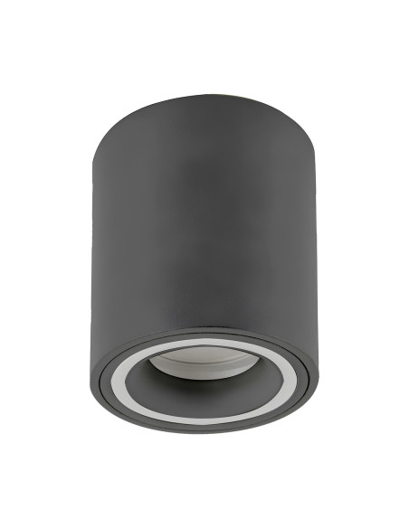 RABALUX Kobald, indoor ceiling lamp, grey aluminium lamp with 