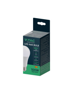 V-tac LED Крушка - 15W E27 A65 Термо Пластик 3000K 214453 - Цена | LEDs4economy 2