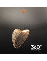 V-TAC 10W LED Пендел Дизайн Дърво D600 - 23369 - 4