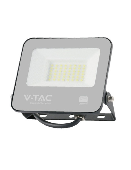 V-TAC 30W LED Прожектор SAMSUNG Чип 1м Кабел Черно Тяло 4000K - 