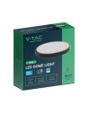 V-TAC 18W LED Плафон SAMSUNG Чип 6500 Кръг Черна Рамка IP44 - 76351-24 - 6