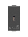 VIMAR 09292.C.25.CM USB-C Контакт Neve Up, 1M 25W, карбон мат, 