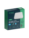 V-TAC 36W LED Плафон Сензор SAMSUNG Чип 4000 Кръг Бяла Рамка IP44 - 76681-24 - 8