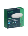 V-TAC 18W LED Плафон Сензор SAMSUNG Чип 6500 Кръг Бяла Рамка IP44 - 76611-24 - 8