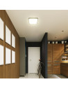 V-TAC 48W LED Плафон SAMSUNG Чип 3000 Квадрат Черна Рамка IP44 - 76481-24 - 3