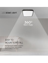 V-TAC 48W LED Плафон SAMSUNG Чип 3000 Квадрат Черна Рамка IP44 - 76481-24 - 8