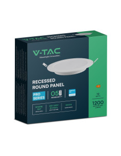 V-TAC 12W LED SAMSUNG Чип Backlit Панел Вграждане Кръг 6500K - 78631 - Цена | LEDs4economy 2