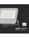 V-TAC 30W Floodlight RGB+W Черен С Контролер IP65 - 23462 - 9