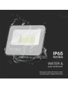 V-TAC 30W Floodlight RGB+W Черен С Контролер IP65 - 23462 - 10