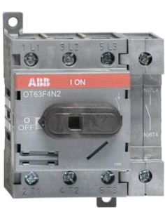 ABB Разединител OT63F4N2 63A 4P I-0 за DIN монтаж без ръкохватка - 1SCA105365R1001 - Цена | LEDs4economy