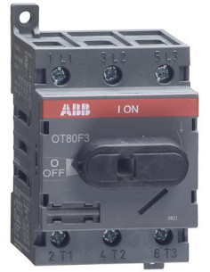 ABB Разединител OT80F3 80А 3P I-0 за DIN монтаж без ръкохватка АВВ - 1SCA105798R1001 - Цена | LEDs4economy