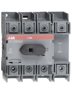 ABB Разединител OT125F4N2 125A 4P I-0 за DIN монтаж без ръкохватка - 1SCA105051R1001 - Цена | LEDs4economy